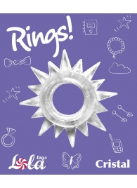 Прозрачное эрекционное кольцо Rings Cristal - Lola Games - в Норильске купить с доставкой