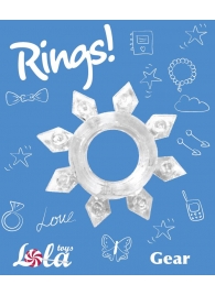 Прозрачное эрекционное кольцо Rings Gear - Lola Games - в Норильске купить с доставкой