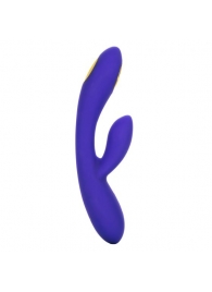 Фиолетовый вибратор с функцией электростимуляции Intimate E-Stimulator Dual Wand - 21,5 см. - California Exotic Novelties - купить с доставкой в Норильске