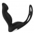 Черный вибромассажер простаты P-PLEASER W ERECTION ENHANCE - Dream Toys - в Норильске купить с доставкой
