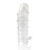 Закрытая прозрачная рельефная насадка Crystal sleeve - 13 см. - Erowoman-Eroman - в Норильске купить с доставкой