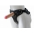 Черный пояс-трусики с двумя насадками Soft-Dolli - 16,5 и 10,5 см. - LOVETOY (А-Полимер) - купить с доставкой в Норильске