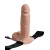 Телесный перезаряжаемый вибрострапон 7  Hollow Rechargeable Strap-on with Balls - 20,3 см. - Pipedream - купить с доставкой в Норильске