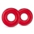 Набор из 2 красных эрекционных колец DONUT RINGS OVERSIZED - Blush Novelties - в Норильске купить с доставкой