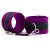 Фиолетово-черные наручники My rules на сцепке - БДСМ Арсенал - купить с доставкой в Норильске