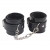 Черные оковы на ноги Obey Me Leather Ankle Cuffs - Chisa - купить с доставкой в Норильске