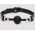 Черный кляп-шар Bound to You Faux Leather Ball Gag - Fifty Shades of Grey - купить с доставкой в Норильске
