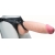 Телесный реалистичный фаллоимитатор на черных трусиках Real Big Strap-On - 34,5 см. - LOVETOY (А-Полимер) - купить с доставкой в Норильске