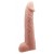 Телесная реалистичная насадка-удлинитель на пенис - 21 см. - Baile - в Норильске купить с доставкой