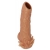Телесная насадка с усиками и открытой головкой Nude Sleeve L - 14 см. - KOKOS - в Норильске купить с доставкой