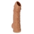 Телесная насадка с пупырышками и открытой головкой Nude Sleeve S - 10 см. - KOKOS - в Норильске купить с доставкой