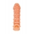 Телесная закрытая насадка с пупырышками Cock Sleeve Size M - 15,6 см. - KOKOS - в Норильске купить с доставкой
