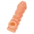 Телесная закрытая насадка с пупырышками Cock Sleeve Size L - 17,6 см. - KOKOS - в Норильске купить с доставкой