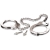 Металлические наручники Metal Leg Cuffs - Pipedream - купить с доставкой в Норильске