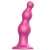 Розовая насадка Strap-On-Me Dildo Plug Beads size S - Strap-on-me - купить с доставкой в Норильске
