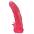 Розовая насадка для страпона с клиторальными лепестками - 18,5 см. - LOVETOY (А-Полимер) - купить с доставкой в Норильске