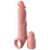 Телесная насадка-удлинитель 2 Inch Silicone X-tension with Strap - 20,3 см. - Pipedream - в Норильске купить с доставкой