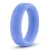 Голубое люминесцентное кольцо Silicone Glo Cock Ring - Blush Novelties - в Норильске купить с доставкой