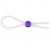Прозрачное лассо с фиолетовой бусиной SILICONE COCK RING WITH BEAD LAVENDER - NMC - в Норильске купить с доставкой