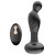 Черный массажер простаты с вибрацей и возвратно-поступательными движениями - Boys of Toys - в Норильске купить с доставкой
