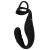 Черное эрекционное кольцо со стимуляцией промежности и анальной пробкой Cock Ring with RC Prostate Plug - Orion - в Норильске купить с доставкой