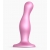 Розовая насадка Strap-On-Me Dildo Plug Curvy size M - Strap-on-me - купить с доставкой в Норильске