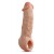 Телесная насадка-удлинитель Intrepid 9.25 Inch Realistic Penis Extender Sleeve - 23,5 см. - Blush Novelties - в Норильске купить с доставкой