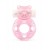Розовое эрекционное виброкольцо в форме мишки - 1137 - в Норильске купить с доставкой