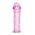 Гладкая розовая насадка с усиками под головкой - 12,5 см. - Toyfa Basic - в Норильске купить с доставкой