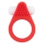 Красное эрекционное кольцо LIT-UP SILICONE STIMU RING 1 RED - Dream Toys - в Норильске купить с доставкой