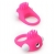 Розовое эрекционное кольцо с щеточкой LIT-UP SILICONE STIMU RING 5 - Dream Toys - в Норильске купить с доставкой