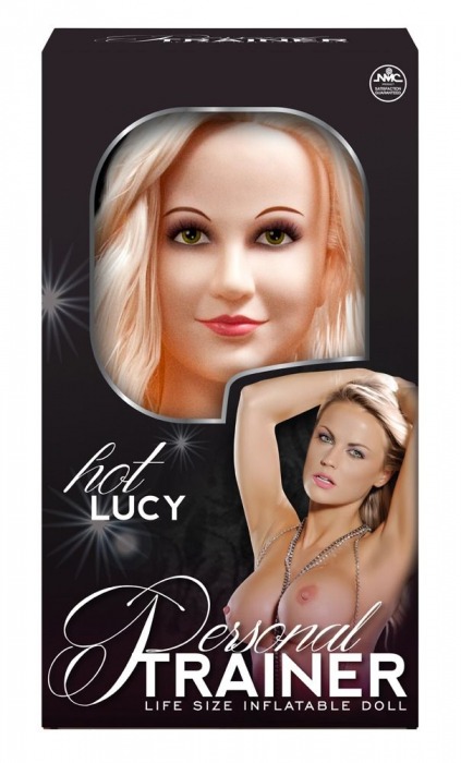 Надувная кукла с вибрацией и 2 любовными отверстиями Hot Lucy Lifesize Love Doll - NMC - в Норильске купить с доставкой