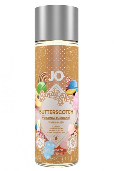 Смазка на водной основе Candy Shop Butterscotch с ароматом ирисок - 60 мл. - System JO - купить с доставкой в Норильске