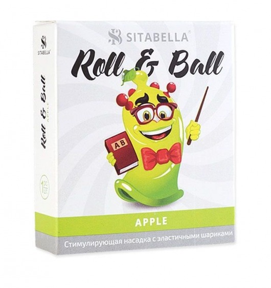 Стимулирующий презерватив-насадка Roll   Ball Apple - Sitabella - купить с доставкой в Норильске