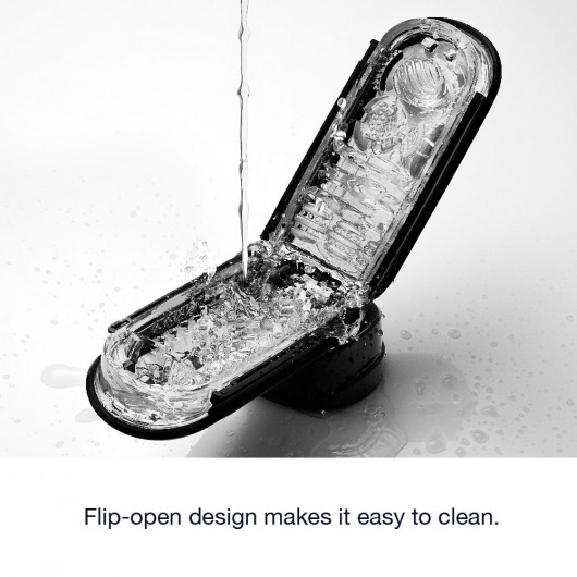 Черный мастурбатор Flip Zero - Tenga - в Норильске купить с доставкой