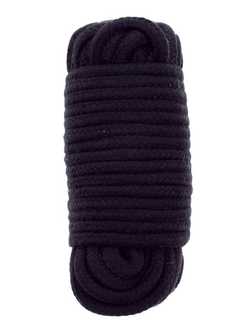 Черная веревка для связывания BONDX LOVE ROPE - 10 м. - Dream Toys - купить с доставкой в Норильске