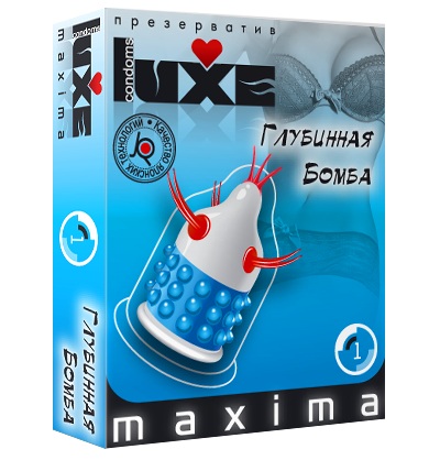 Презерватив LUXE Maxima  Глубинная бомба  - 1 шт. - Luxe - купить с доставкой в Норильске