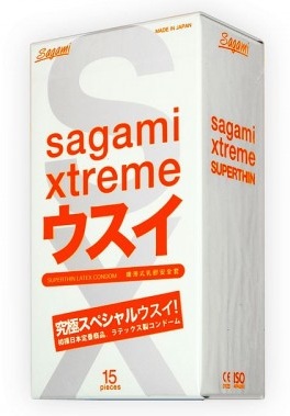 Ультратонкие презервативы Sagami Xtreme SUPERTHIN - 15 шт. - Sagami - купить с доставкой в Норильске