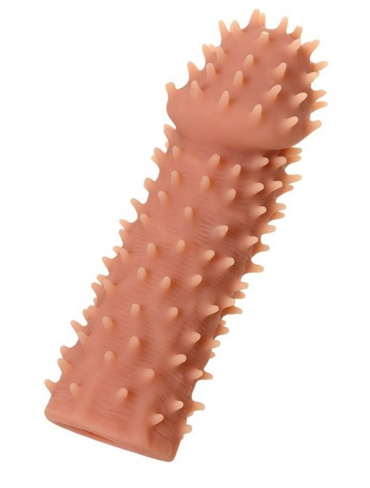 Телесная реалистичная насадка KOKOS Extreme Sleeve 07 с дополнительной стимуляцией - 12,7 см. - KOKOS - в Норильске купить с доставкой