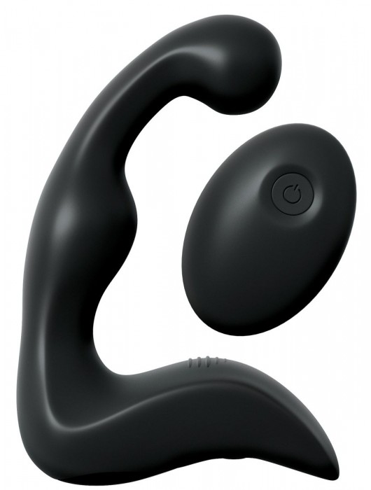 Черный вибромассажер простаты с пультом ДУ Control P-Spot Pro - Pipedream - в Норильске купить с доставкой