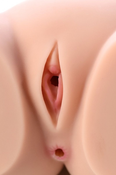 Мастурбатор-полуторс Cherry с вибрацией и двумя любовными тоннелями - KOKOS - в Норильске купить с доставкой