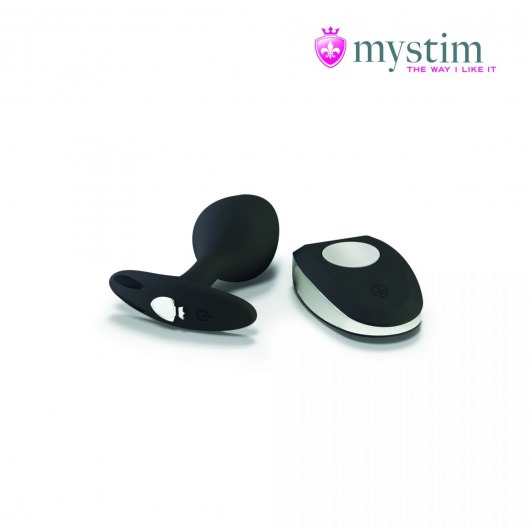 Черная пробка Mystim Rocking Vibe S с возможностью подключения к электростимулятору - 9,7 см. - MyStim - купить с доставкой в Норильске