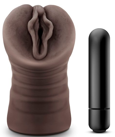 Коричневый мастурбатор-вагина Alexis - Blush Novelties - в Норильске купить с доставкой