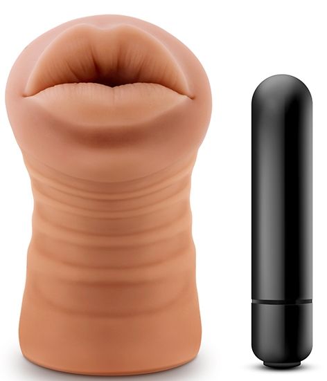Кофейный мастурбатор-ротик Isabella - Blush Novelties - в Норильске купить с доставкой