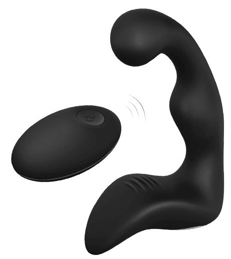 Черный вибромассажер простаты REMOTE BOOTY PLEASER - Dream Toys - в Норильске купить с доставкой