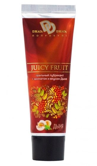 Интимный съедобный лубрикант JUICY FRUIT с ароматом дыни - 30 мл. - БиоМед - купить с доставкой в Норильске