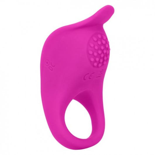 Ярко-розовое эрекционное виброкольцо Silicone Rechargeable Teasing Enhancer - California Exotic Novelties - в Норильске купить с доставкой