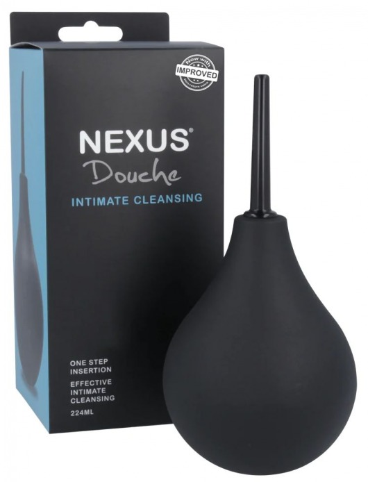 Черный анальный душ с обратным клапаном Non Return Valve Anal Douche - Nexus Range - купить с доставкой в Норильске