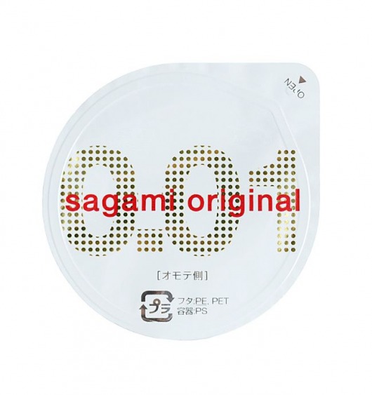 Супертонкий презерватив Sagami Original 0.01 - 1 шт. - Sagami - купить с доставкой в Норильске