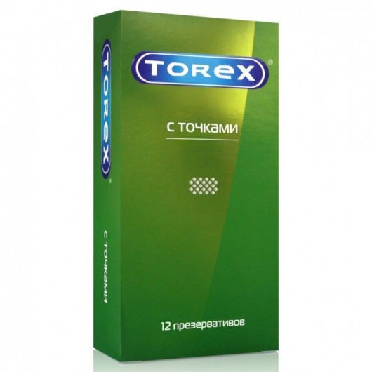 Текстурированные презервативы Torex  С точками  - 12 шт. - Torex - купить с доставкой в Норильске